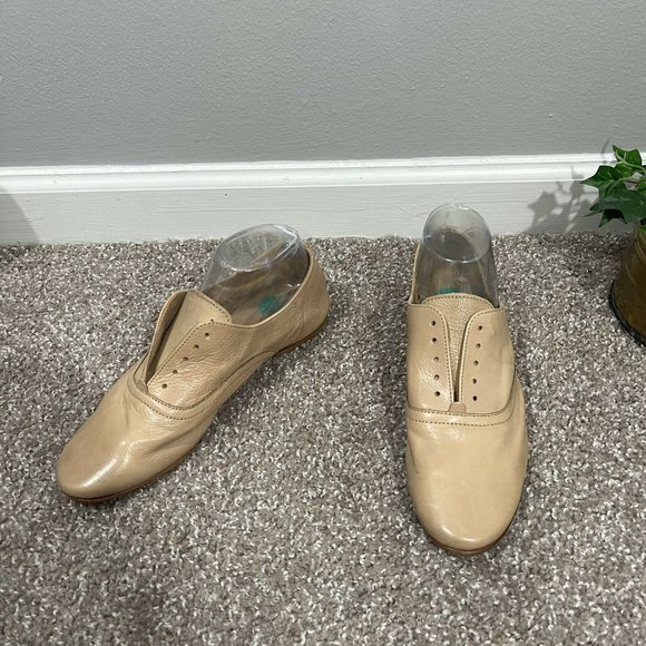 Boemos Italian Brown Leather Slip On Women's Loafers Oxford Shoes Size 3 - Picture 2 of 9